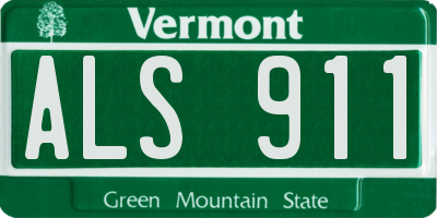 VT license plate ALS911