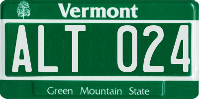 VT license plate ALT024