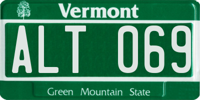VT license plate ALT069