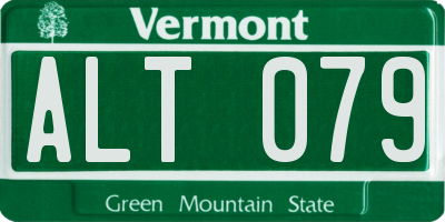 VT license plate ALT079