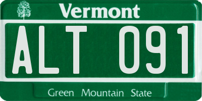 VT license plate ALT091