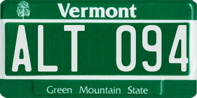 VT license plate ALT094