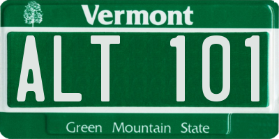 VT license plate ALT101