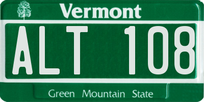 VT license plate ALT108