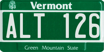 VT license plate ALT126