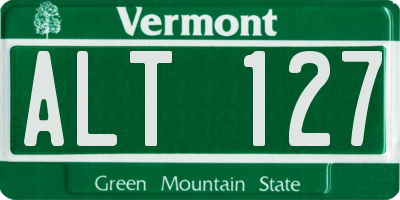 VT license plate ALT127