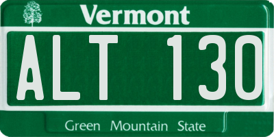 VT license plate ALT130