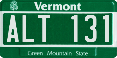 VT license plate ALT131