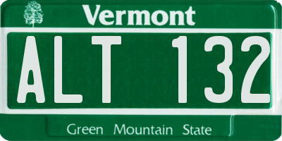 VT license plate ALT132