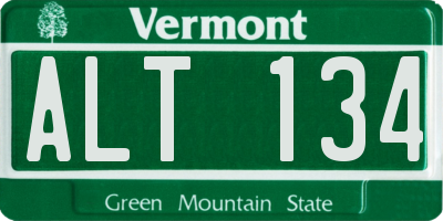 VT license plate ALT134