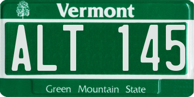 VT license plate ALT145