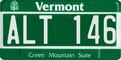VT license plate ALT146