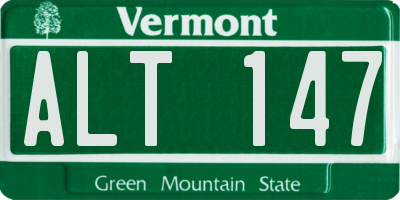 VT license plate ALT147