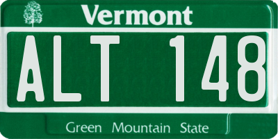 VT license plate ALT148