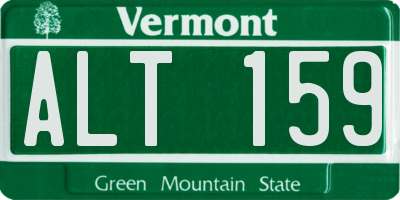 VT license plate ALT159