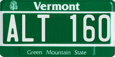 VT license plate ALT160