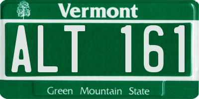 VT license plate ALT161