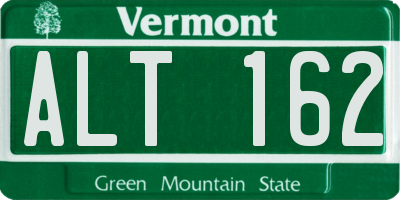 VT license plate ALT162