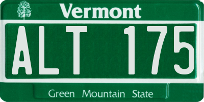 VT license plate ALT175