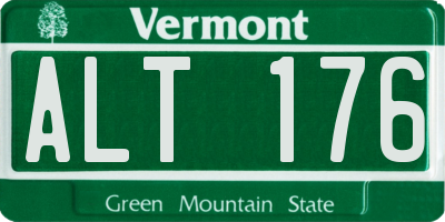VT license plate ALT176