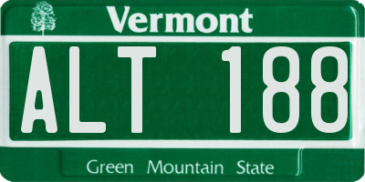 VT license plate ALT188