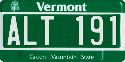 VT license plate ALT191