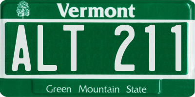 VT license plate ALT211