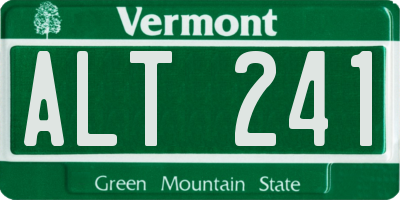 VT license plate ALT241