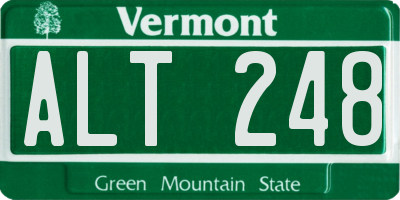 VT license plate ALT248