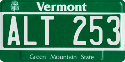 VT license plate ALT253