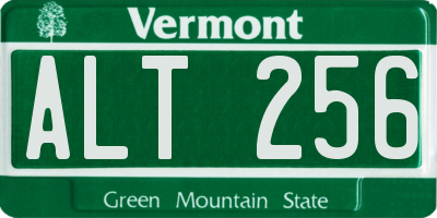VT license plate ALT256