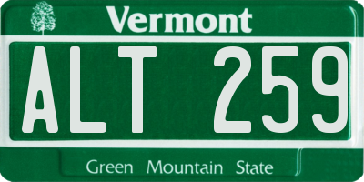 VT license plate ALT259