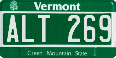 VT license plate ALT269