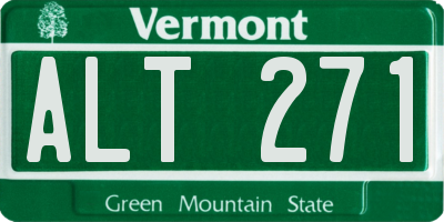VT license plate ALT271