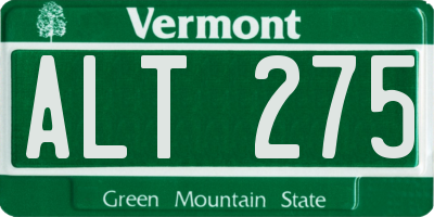 VT license plate ALT275