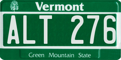 VT license plate ALT276