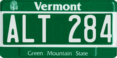 VT license plate ALT284