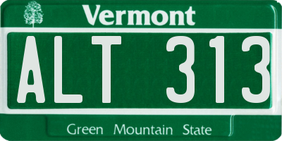 VT license plate ALT313