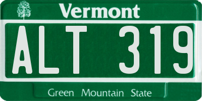 VT license plate ALT319