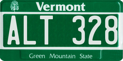 VT license plate ALT328