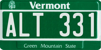 VT license plate ALT331