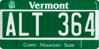 VT license plate ALT364