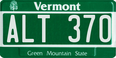 VT license plate ALT370
