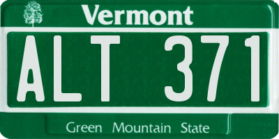VT license plate ALT371