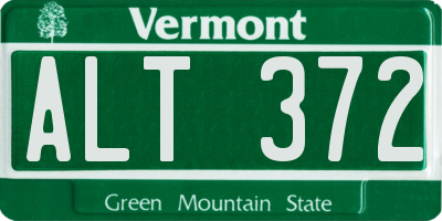 VT license plate ALT372