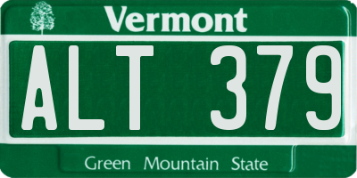 VT license plate ALT379