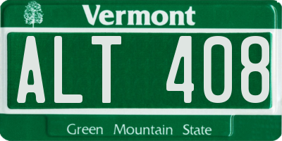 VT license plate ALT408