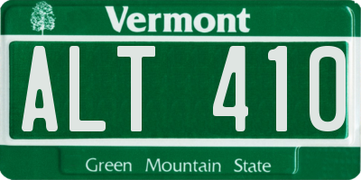 VT license plate ALT410