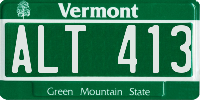 VT license plate ALT413