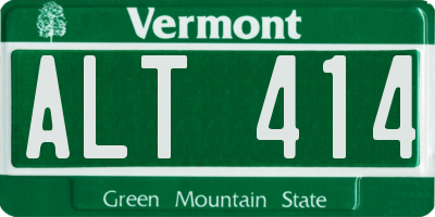 VT license plate ALT414